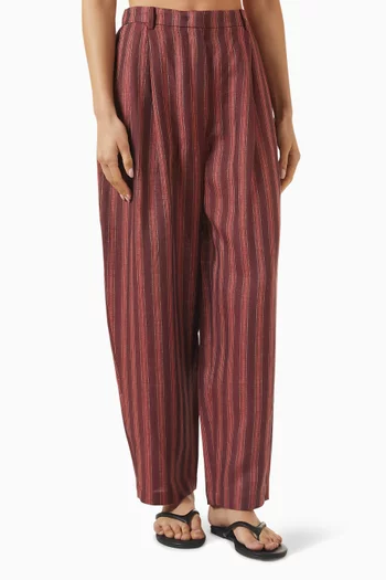 Sorbet Striped Pants in Linen