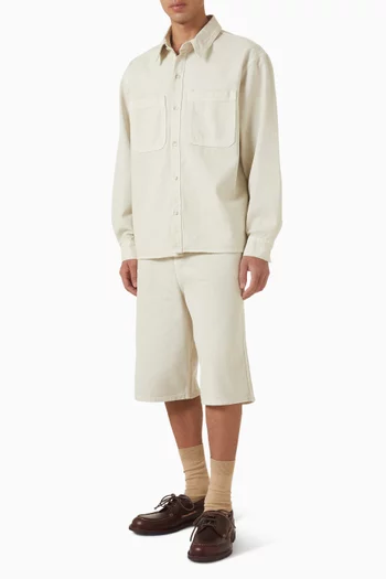 Garment-dyed Shirt in Denim