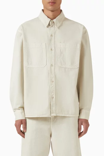 Garment-dyed Shirt in Denim