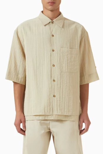 Double Layer Collared Shirt