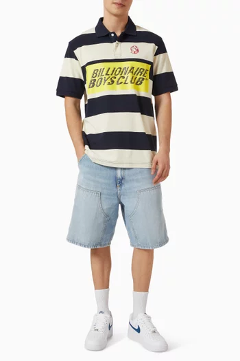 Regatta Stripe Polo Shirt in Cotton Pique