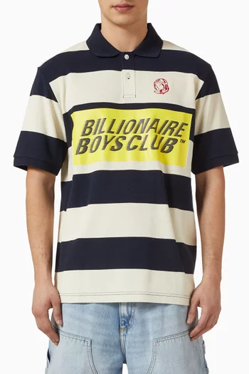 Regatta Stripe Polo Shirt in Cotton Pique