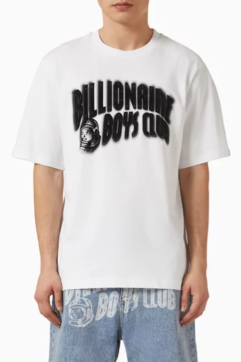 Distorted Arch-logo T-shirt in Cotton