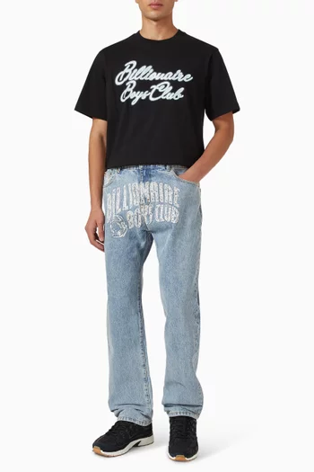 Diamond Script Logo T-shirt in Cotton