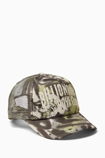 Logo Camo Cap in Mesh