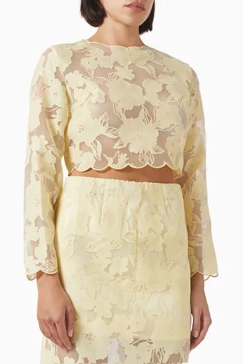 Ciara Top in Lace