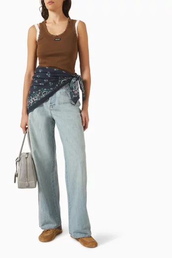 Garment-dyed Tank Top in Cotton