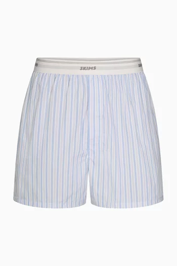 Cotton Poplin Logo Band Boxers
