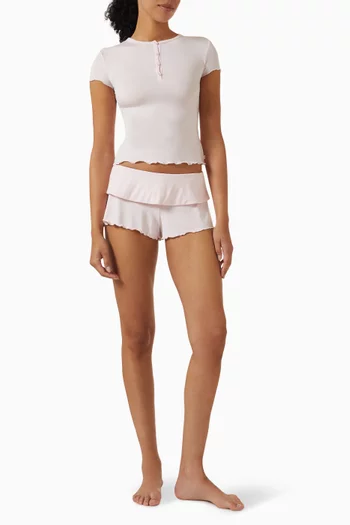Fold Over Short Set