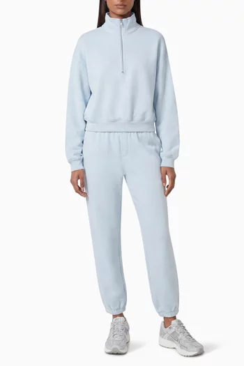 Drapey French Terry Half-zip Sweatshirt