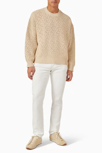 Crochet Sweater in Cotton-knit