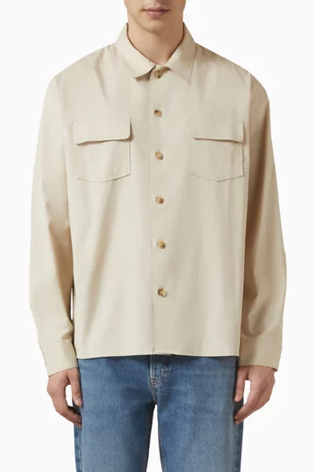 Double Pocket Overshirt in Cotton