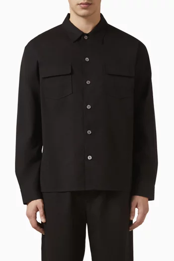 Double Pocket Overshirt in Cotton