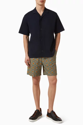 Harry Arabesque Shorts in Organic Cotton