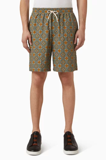 Harry Arabesque Shorts in Organic Cotton