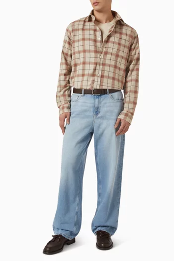 Lennon Check Overshirt in Cotton