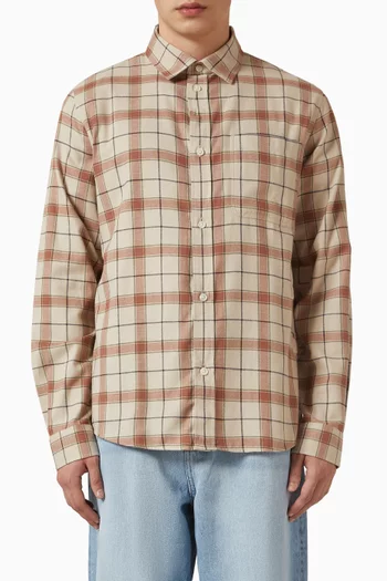 Lennon Check Overshirt in Cotton