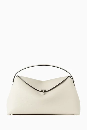 T-lock Top-handle Bag in Grained Leather