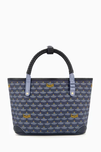 Double Battle 19 Tote Bag in Scale Canvas