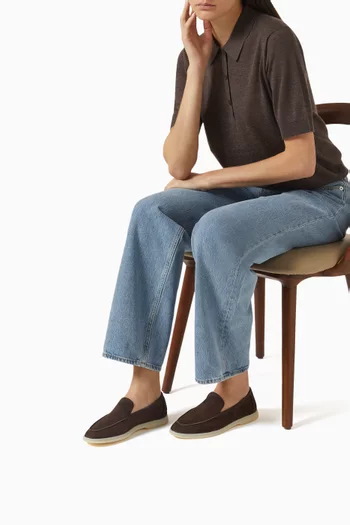 Ludovica Woven Loafers in Suede
