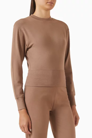 Cinch Hem Sweatshirt in Modal
