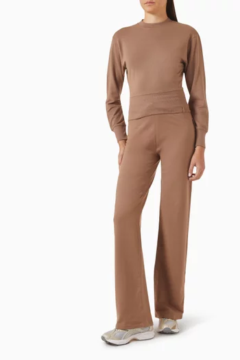Flared Sweatpants in Modal