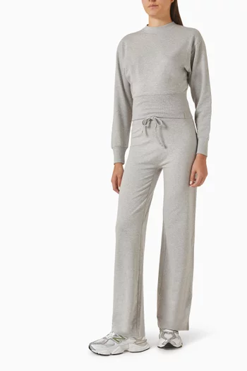 Flared Sweatpants in Modal