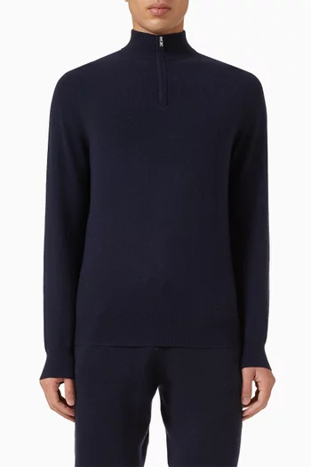 Half-zip Sweater in Cashmere