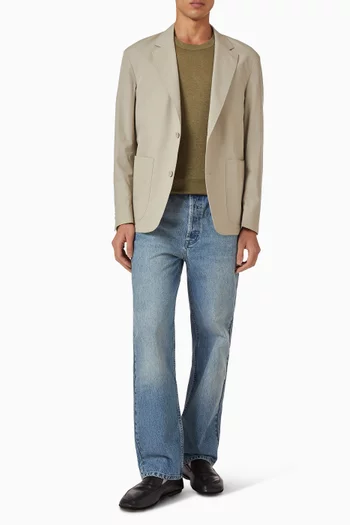 Garment-dyed T-shirt in Linen