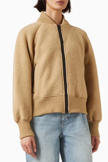 Sierra Bomber Jacket in Fleece