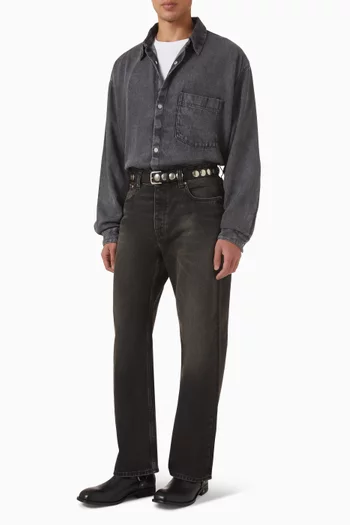 Maza Buttoned Shirt in Denim