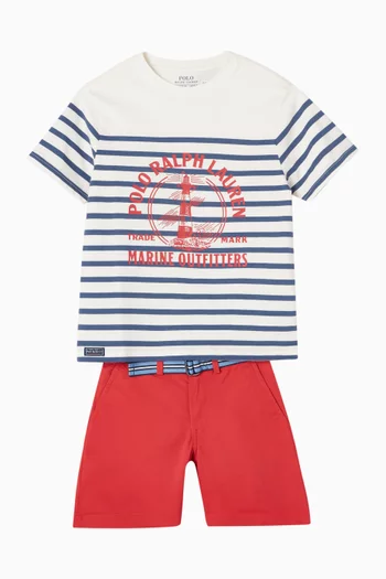 Striped T-shirt in Cotton