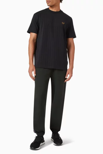 Stripe T-shirt in Cotton Pique