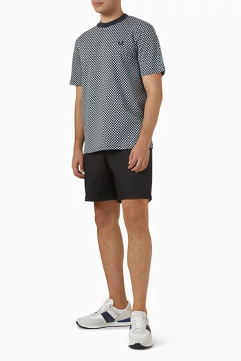 Chequerboard T-shirt in Cotton