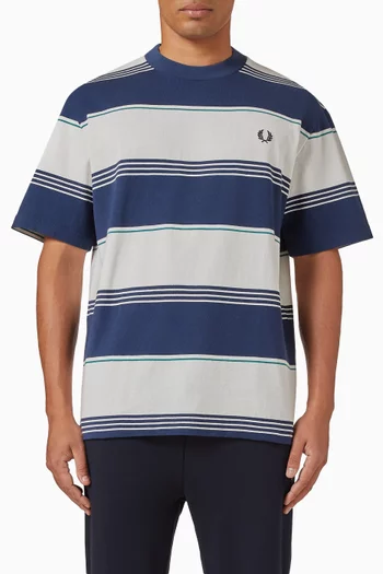 Heavyweight Striped T-shirt in Cotton