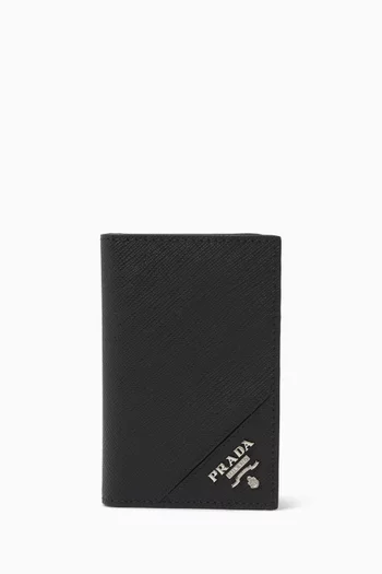 Card Holder in Saffiano Leather