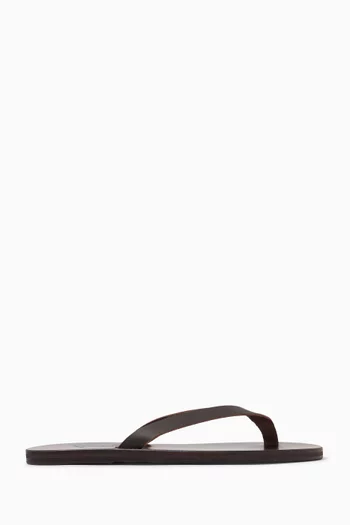 Solon Thong Sandals in Leather
