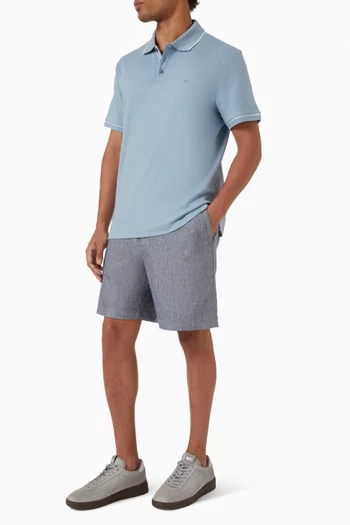 Beach Shorts in Linen-blend