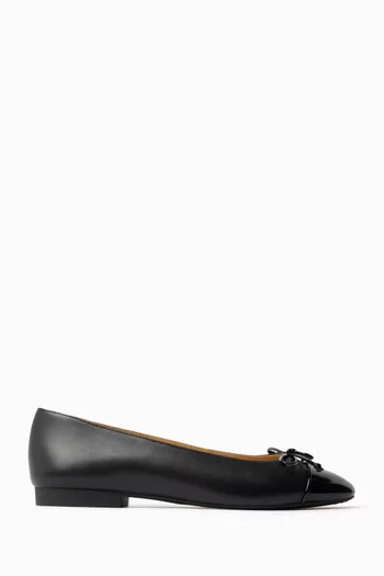 Piper Flex Ballerina Flats in Leather