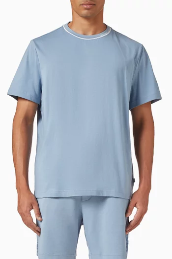 Logo Trim T-shirt in Cotton