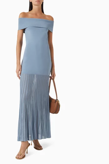 Off-shoulder Dress in Stretch-knit