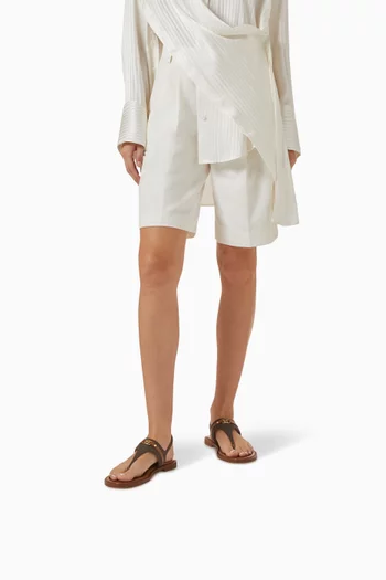 Mandy Thong Sandals in Canvas