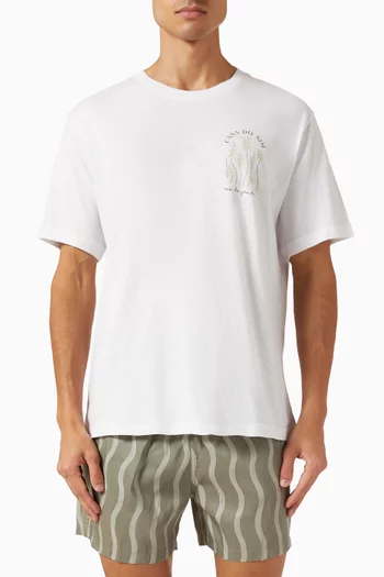 Dinis Box Wave T-shirt in Organic-cotton
