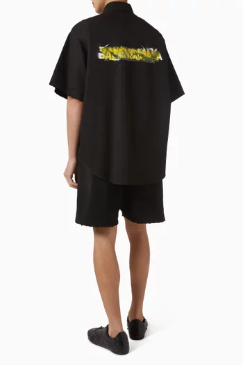 Workwear Short Sleeve Shirt in Cotton Twill