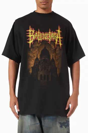 Sacré Coeur Oversized T-shirt in Dry Jersey