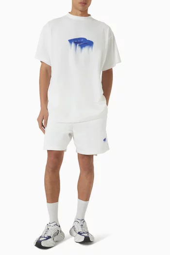 Wet Brush Oversized T-shirt in Dry Jersey