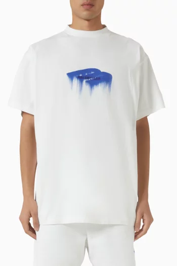 Wet Brush Oversized T-shirt in Dry Jersey