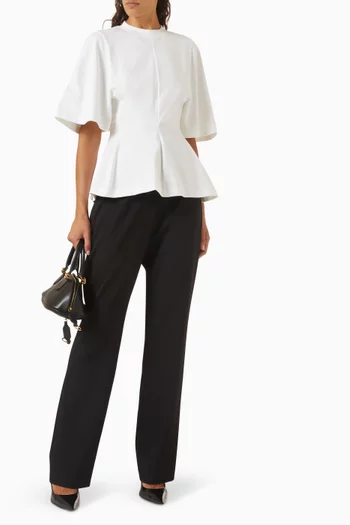 Shaped T-shirt in Cotton