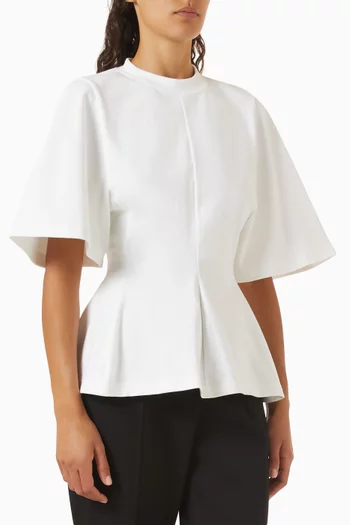 Shaped T-shirt in Cotton