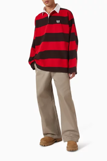 Striped Polo Shirt in Cotton
